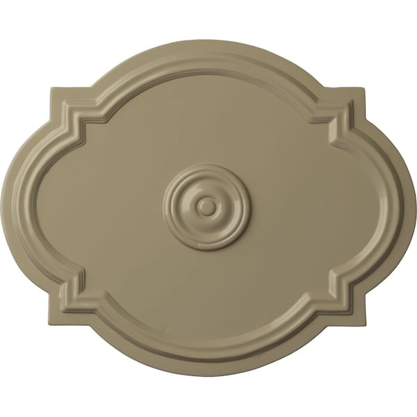 Ekena Millwork Waltz Ceiling Medallion (Fits Canopies up to 4 1/2"), 21 1/4"W x 17 3/8"H x 1"P, Gobi Desert CM21WAGDF - main
